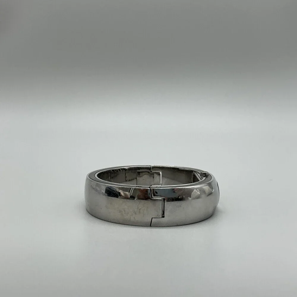 DKNY Womens Watch 14mm Silver Tone Stainless Bangle Bracelet New Battery 6.5